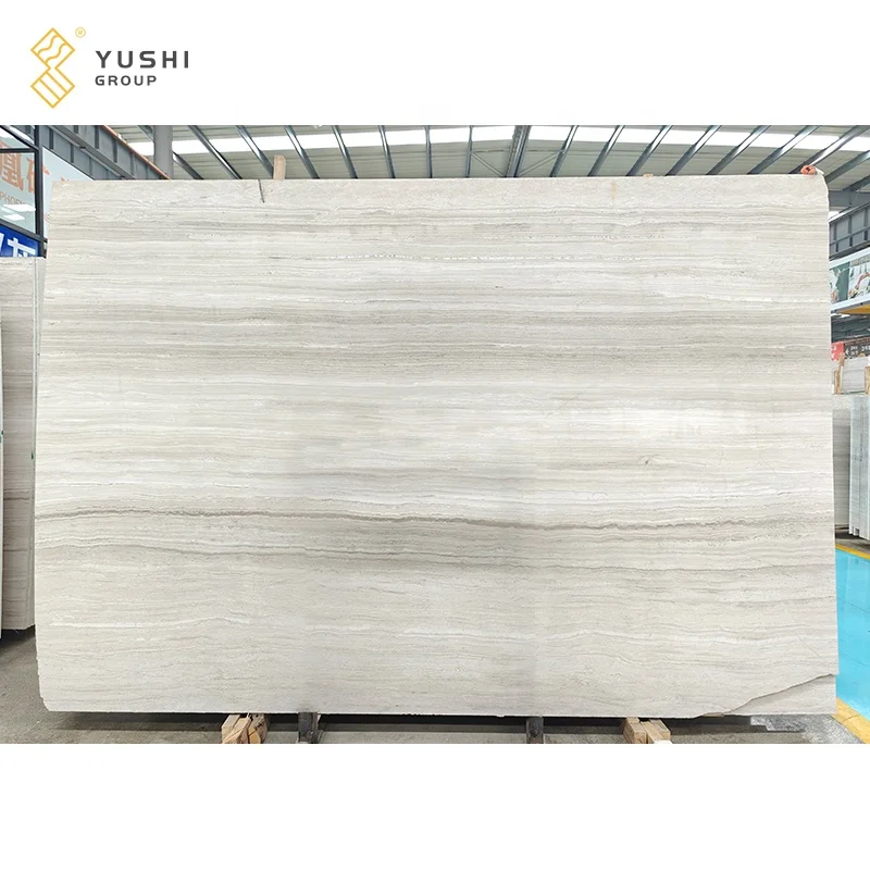Yushi Group Natural Stone Modern White Marble Slabs tile material marble stone for wall decoration wood pallet