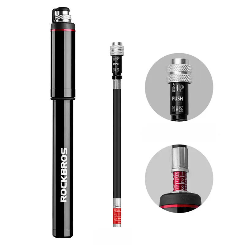 Bike Bicycle Pump Aluminum Alloy 150PSI/260PSI High Pressure Mini Air Pump For Bike Cycling Tire Inflator MTB