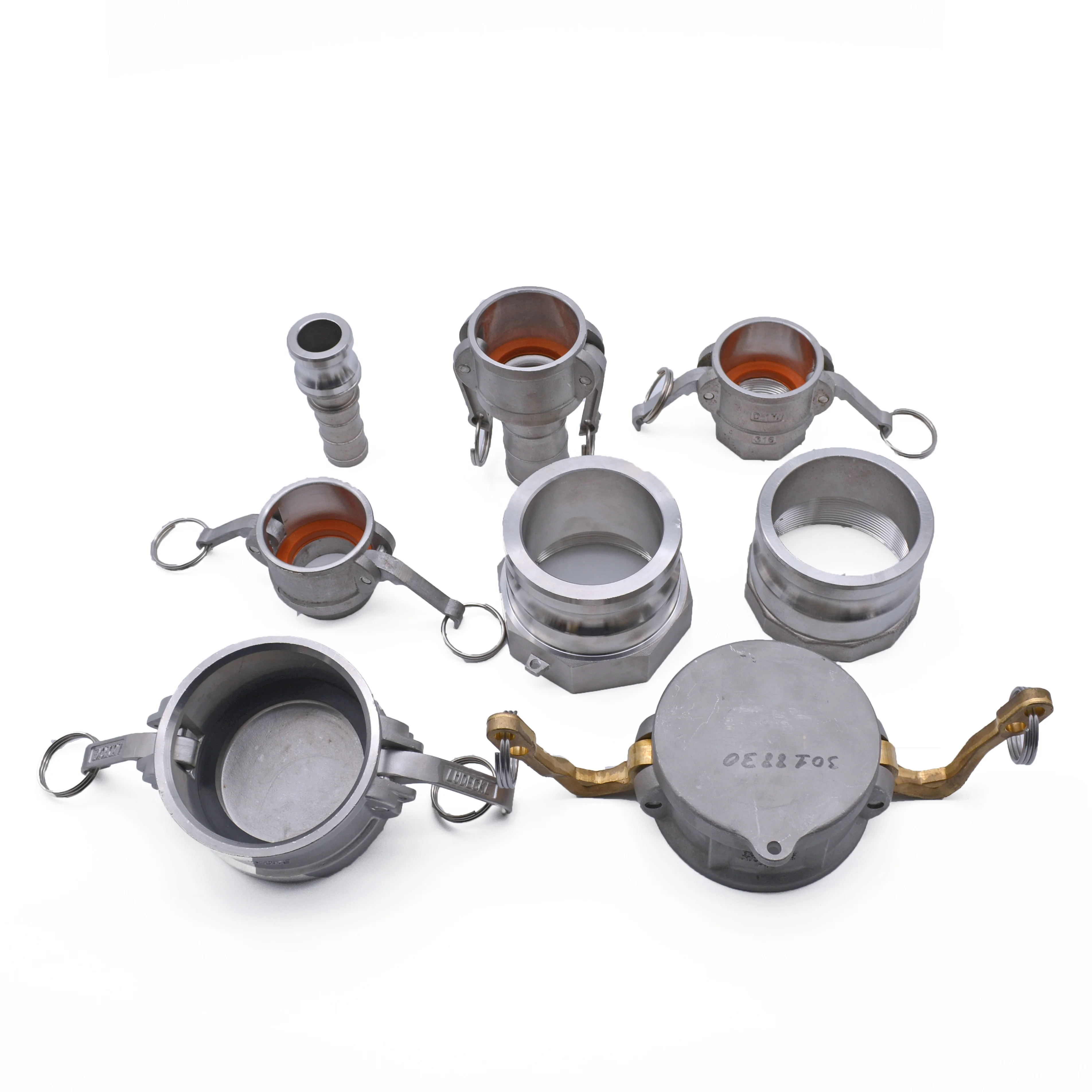 Aluminium and Stainless Steel Camlock Quick Coupling Connector Adapter Groove Pipe Fittings