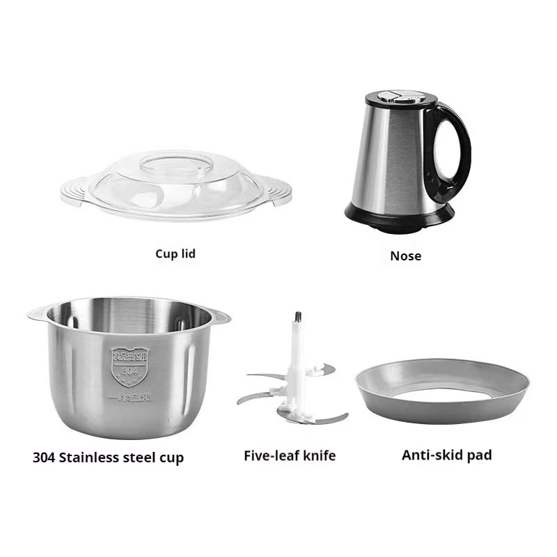 Meat Mincer 2L 3L 5L 304 Stainless Steel Food Grade Meat Grinder Food Mixer Blender mincer