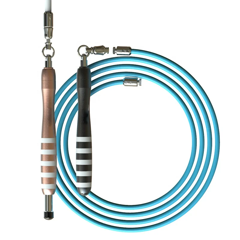 Фитнес стальной кабель тяжелый пользовательский Скип ультра пластиковый подшипник высокий тренажерный зал Утяжеленный ПВХ скорость алюминиевый скакалка