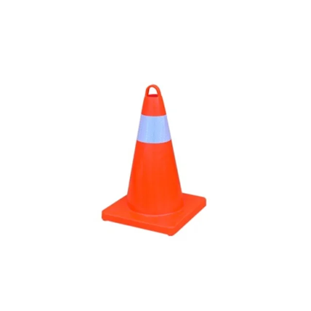 Warning Road Parking Cones Orange PVC Traffic Cone Flexible Road Safety Cone