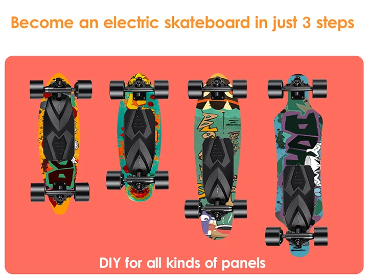 EU free shipping Teamgee H3 DIY mini custom skateboard complete DIY electric skateboard motor module e skateboard kit