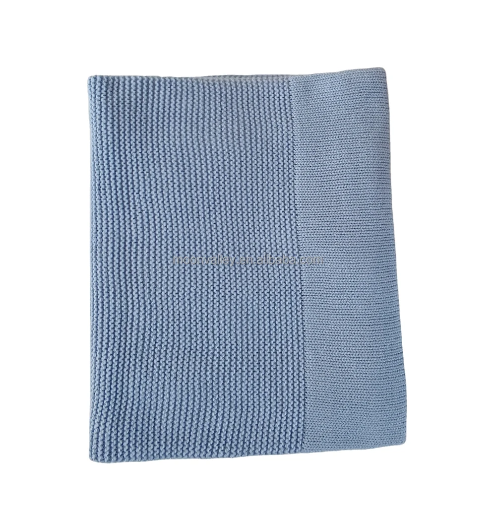 Custom Name Newborn Cot Bedding Blanket Broadside Baby Crochet Knitted Blanket Personalize Embroidery