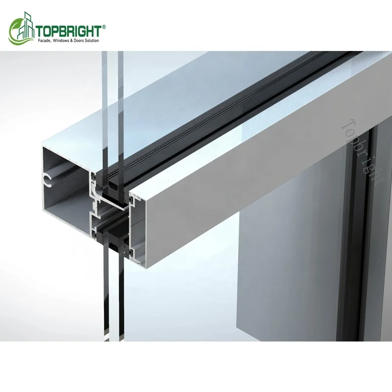 High-end Skyscrapers Full-Frame Glass Facades Panel Durability Building Glass Curtain Wall