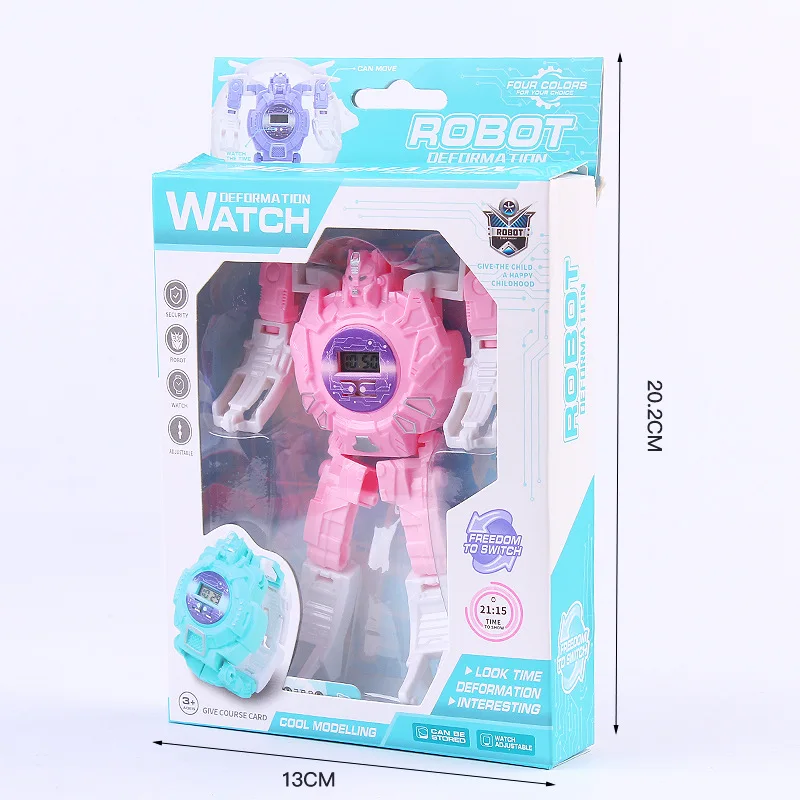 New arrival Deformation Watch Children Electronic Wristwatch Robots Transformation Creative Cartoon  Gift Small Toys For Kids