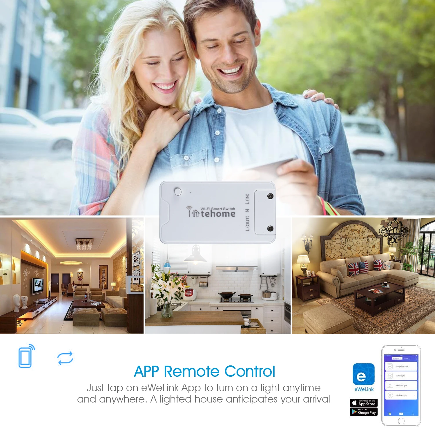  Смарт-переключатель с Wi-Fi устройства для умного дома работающие многофункциональным переключателем