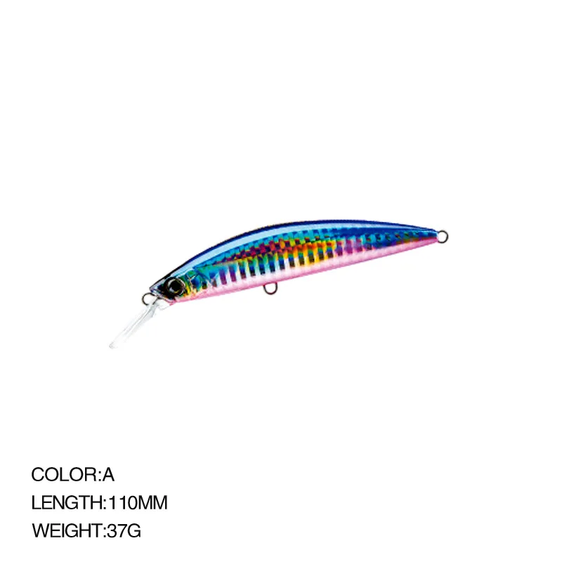 Haroi Factory Wholesale Fishing bait Heavy Sinking Minnow 110mm/37g  Fish Saltwater  Bass Fishing Lures