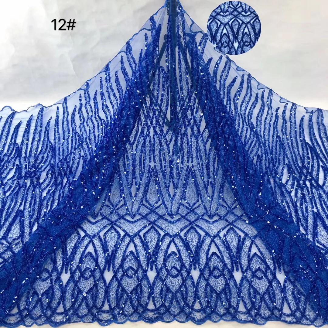 
2020 new design white tulle wedding lace fabric embroidery for dress 