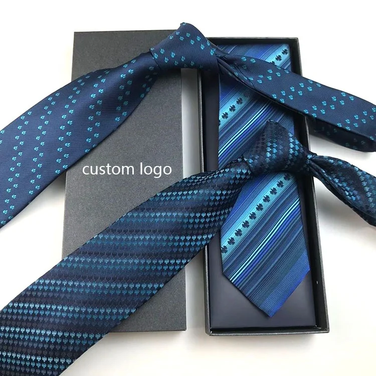 China Manufacturer Custom Necktie With Logo And Box Packaging Tie