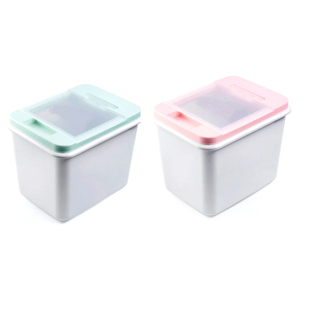 Wholesale 15kg household rice bucket rice storage box plastic kitchen insect-proof moisture-proof sealed dog cat food bucket
