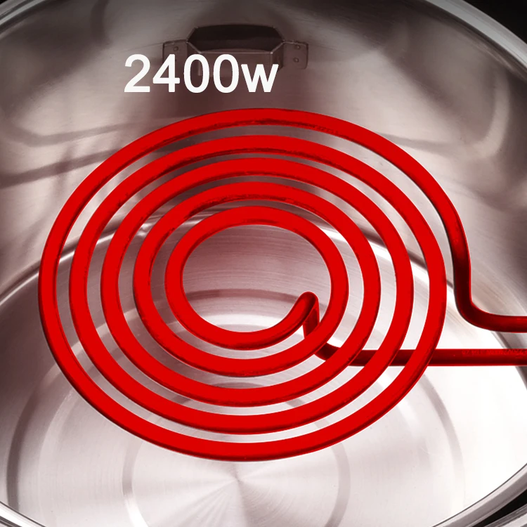 Commercial BBQ equipment 2400W stainless steel barbecue grill Upper smoke exhaust Round electric korean bbq grill for restaurant