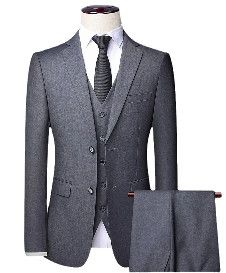 OEM New slim suit interview occupation gray suit