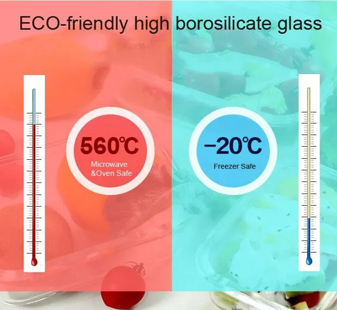 18 шт набор кухонных комплексное решение стеклянный контейнер для хранения продуктов питания без добавления бисфенола А приготовления пищи герметичной крышки