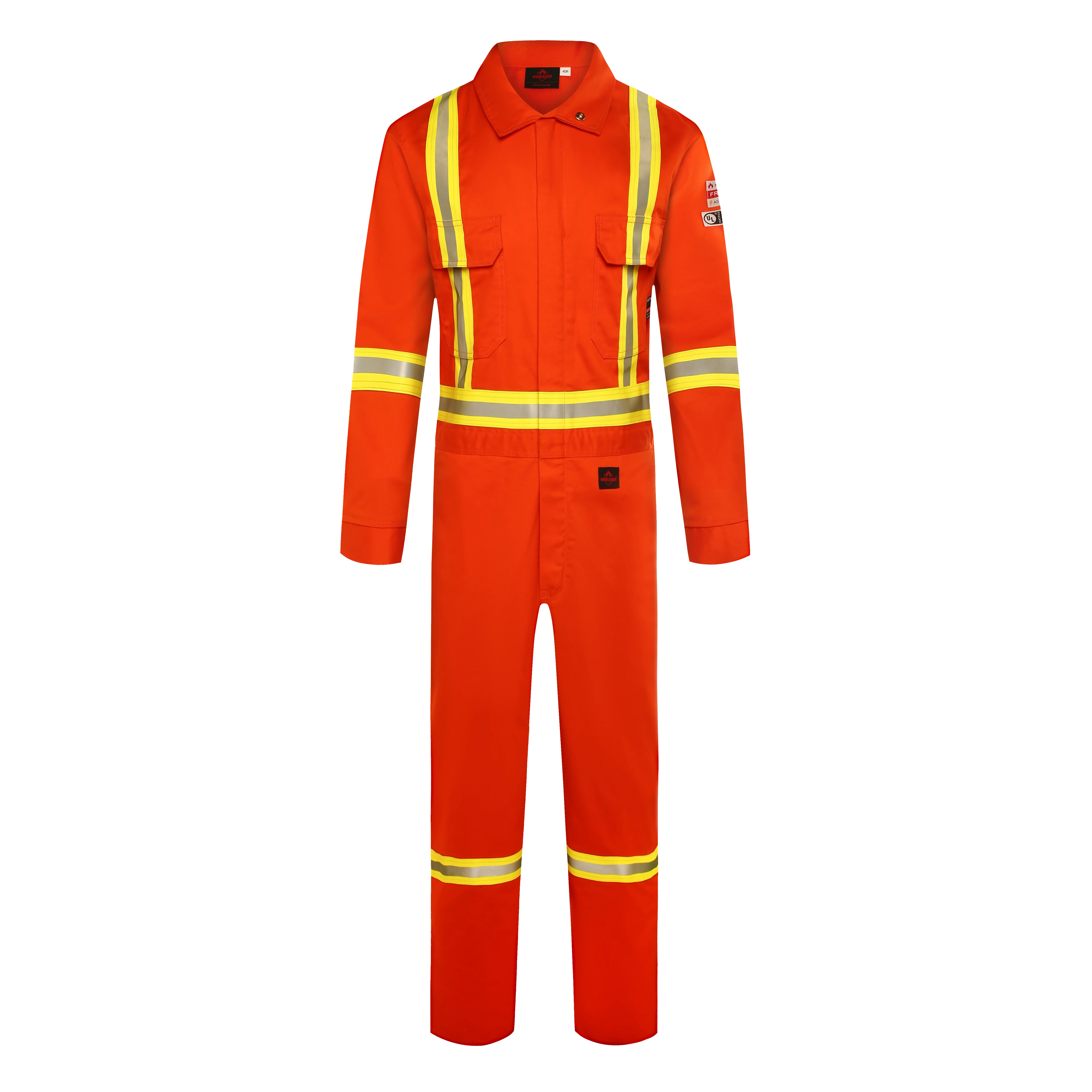 OEM Reflective Coveralls FR Work Clothing Flame Retardant Hi Vis Workweear Work Coverall