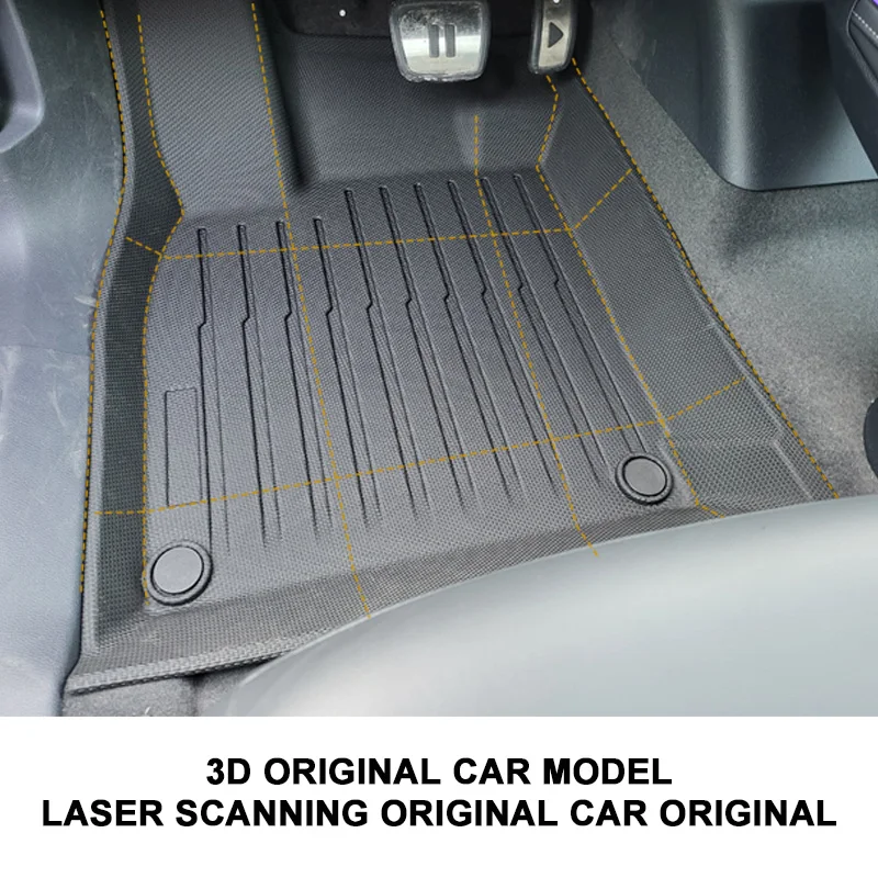Автомобильные аксессуары оптом 3d резиновые автомобильные коврики из ТПЭ противоскользящие автомобильные коврики для ног для Volkswagen ID.4 2021