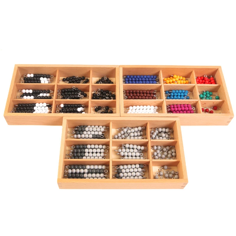 Christmas toys for kids educational act study materials toys Juguetes Montessori math teaching aids color beaded stick baby 3-6Y