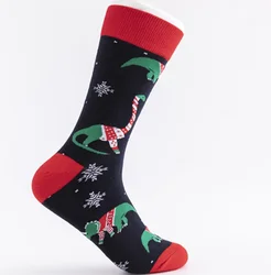 Amazon hot sale high-tube and large-size Christmas cotton socks