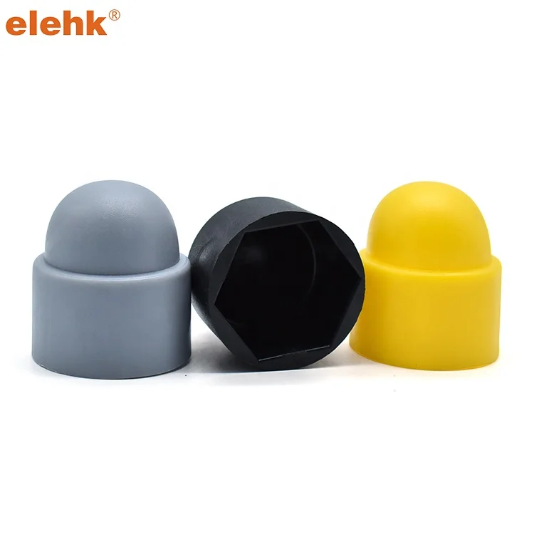 Elehk Bolt Protecter Cover Plastic Hex Dome Nut Decorative Plastic Bolt Cover Various Color And Size Plastic Nut Cap From China