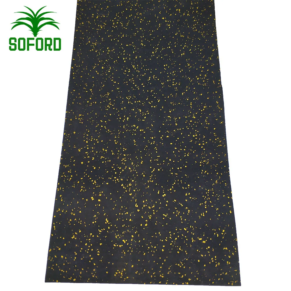 Durable EPDM Gym Rubber Mat Flooring Roll for Gymnastics Factory Price Protective Rubber Mat for Fitness and Gym