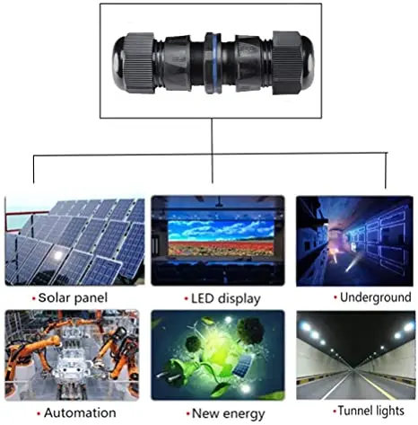 [GIET] Z2-6A M20 RJ45 Waterproof Connector IP68 Ethernet LAN Extension Cable Coupler Network Double Pass CAT6 CAT5E CAT5