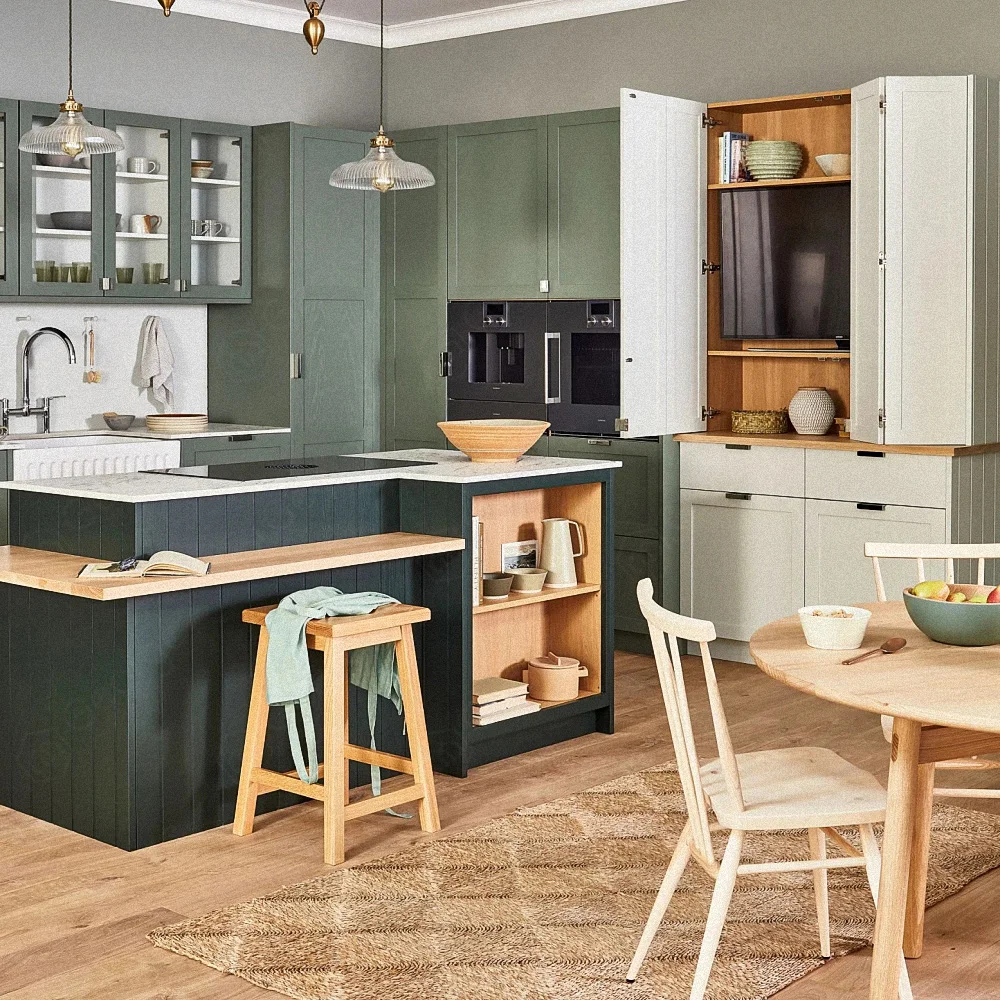 Modern Rustic Kitchen Cabinets Solid Wood Kitchen Cabinet Supplier Cuisine Complete With High-End Quality