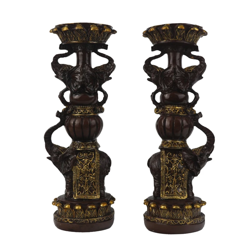 Creative resin craft European candelabra statue indoor desktop decoration ornaments