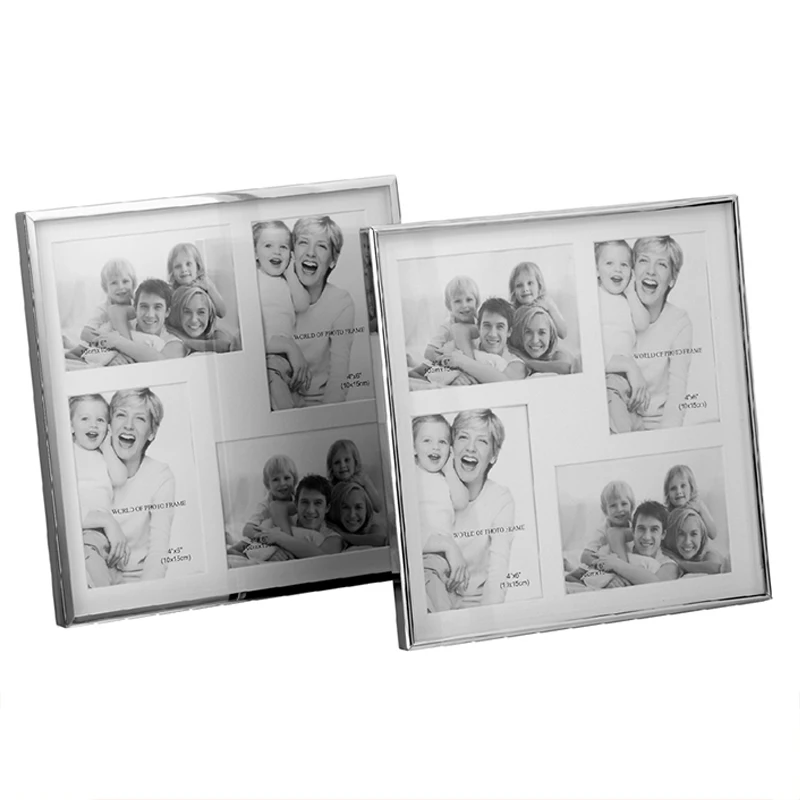 Silver Plated Shadow Box Photo Frame Metal Picture Frame