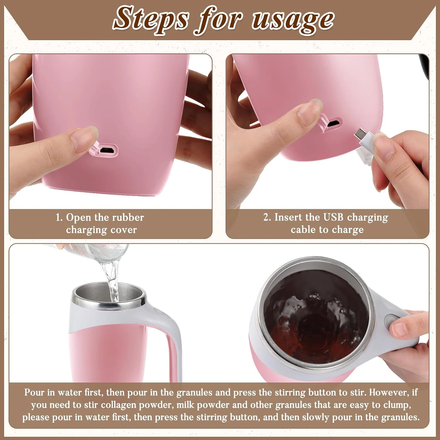 Hot Automatic Self Stirring Magnetic Mug Creative Stainless Steel Coffee Milk Mixing Cup Blender Lazy Smart Mixer Thermal Cup