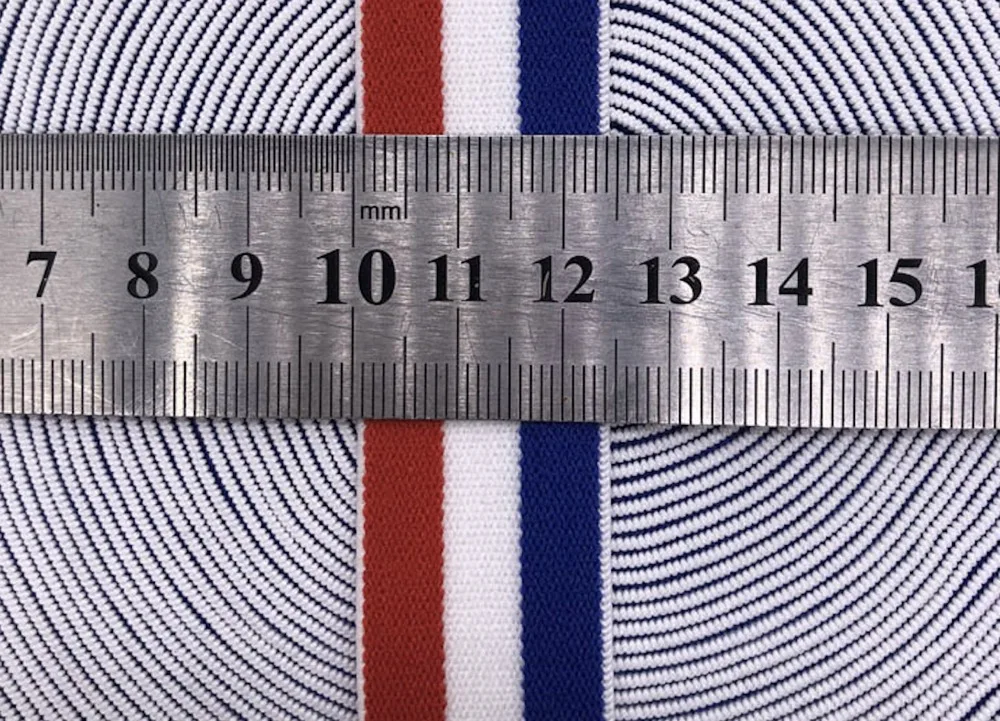 Custom Stripe Elastic Bands Clothing Bags Trousers Rubber Band Soft Belt Tension Elastic Webbing DIY Sewing Accessories