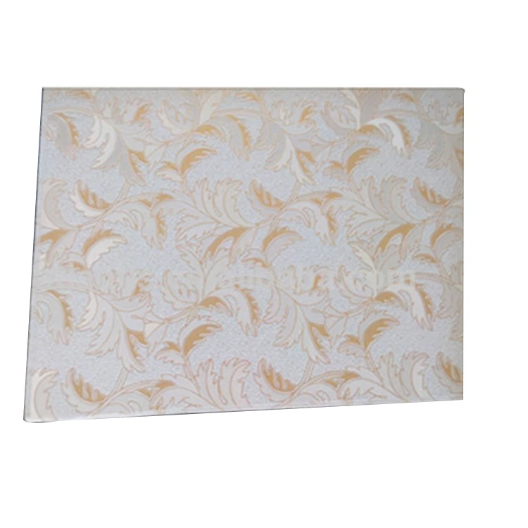 Heat Insulation Suspended 60x60 Pvc Laminated Gypsum Ceiling Tiles