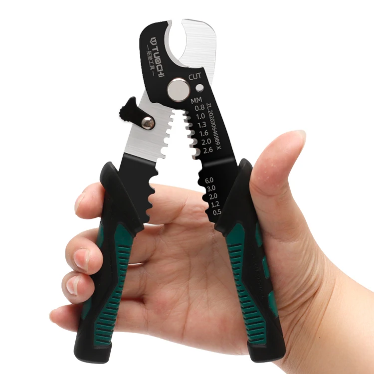 Tuochi Multi-Functional Professional Cable Stripper and Cutter Tool