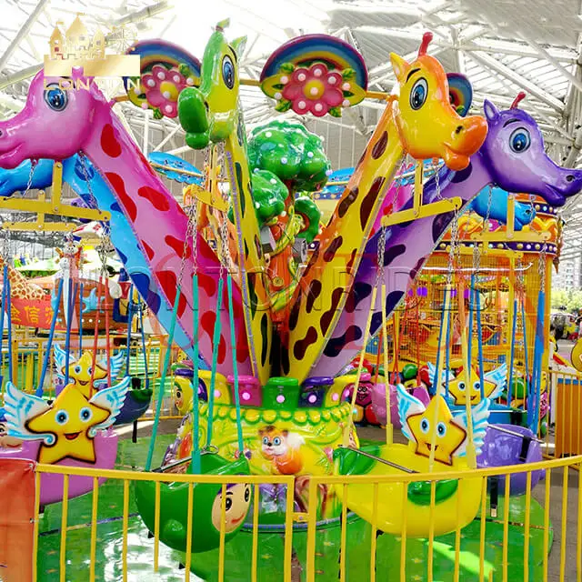 
Kids amusement park games colorful flying chair rides for sale 