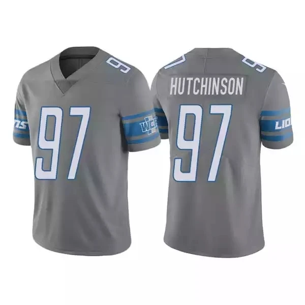 Retro Rugby Shirt Sport Clothes New Season #97 Hutchinson #20 Sanders #19 Golladay Stitched American Football Jersey