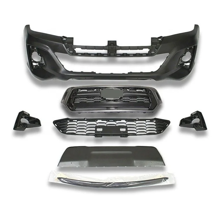 Front Bumper Grille For Hilux Revo 2016-2019 To Rocco Facelift Conversion Kit