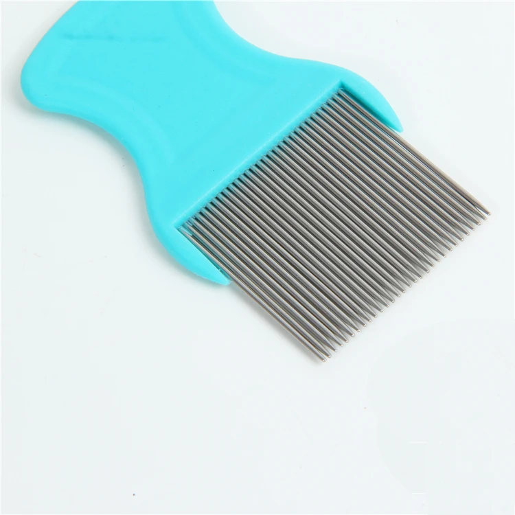 Professional Stainless Steel Super Density Pet Nit Removal Comb Anti Lice Hair Nit Comb Head Lice Comb