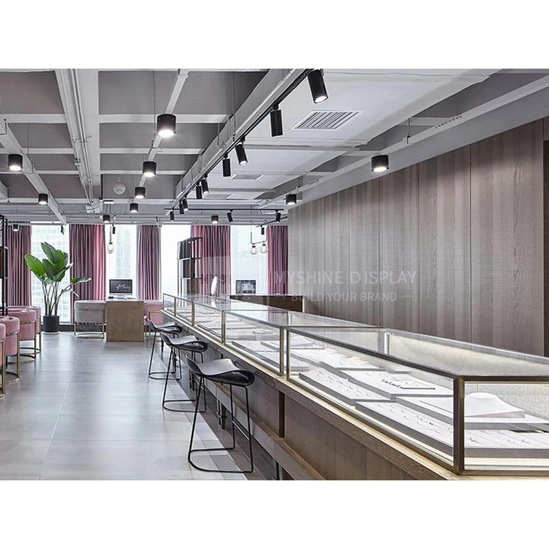 Высококачественный дизайн магазина ювелирных изделий Myshine LUX, дизайн интерьера, витрина для ювелирных изделий, витрина для магазина ювелирных изделий