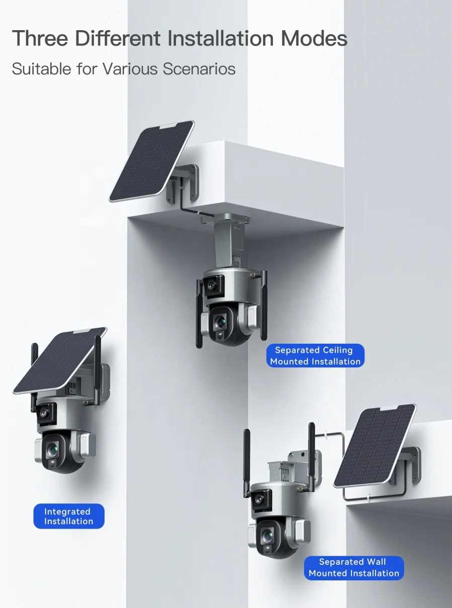 Home Outdoor Waterproof Security 4G Dome Solar Camera Wireless CCTV Camera Surveillance Network Camera