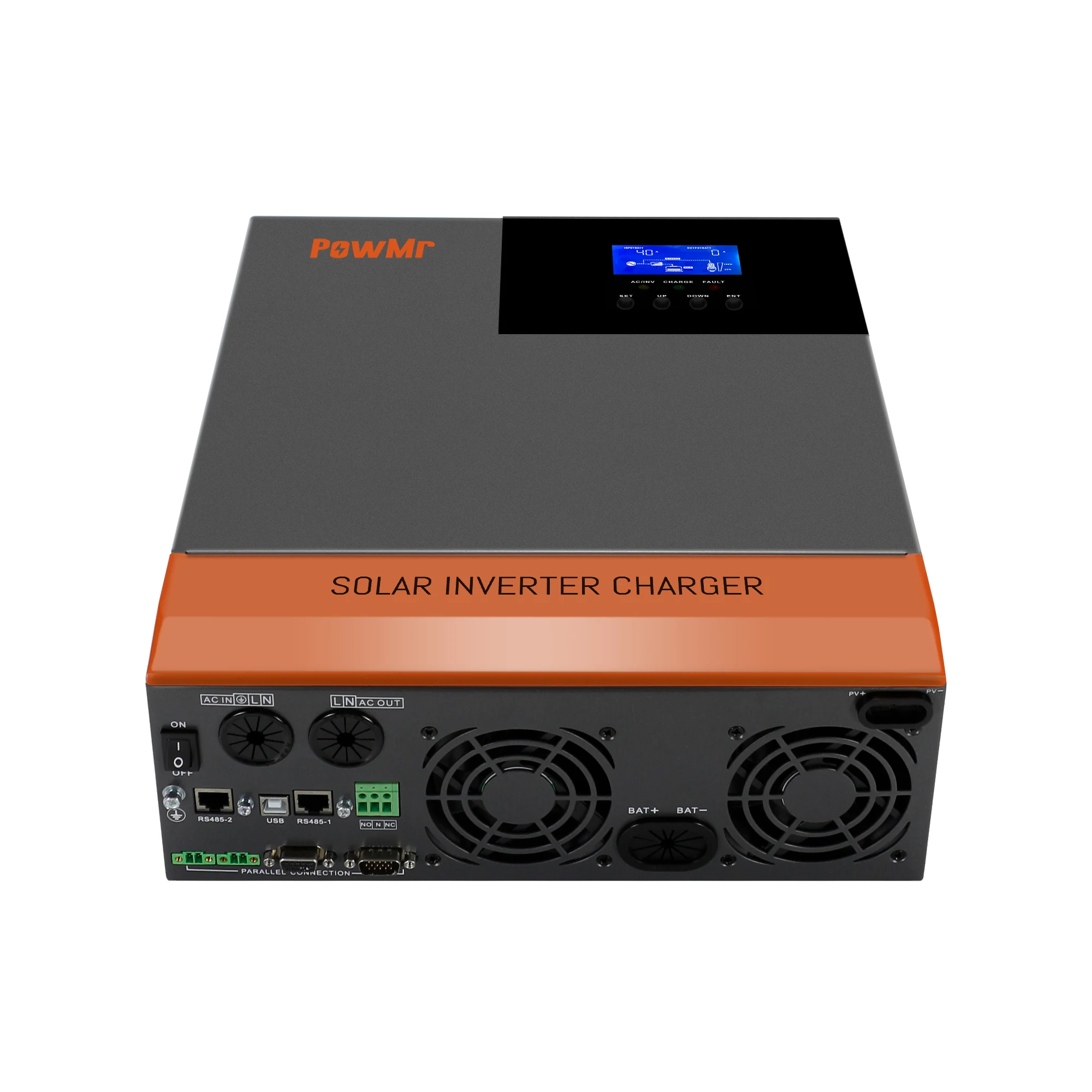 Solar charge controller lithium battery powmr 24v 48v 5.6kw mppt solar inverter powmr hybrid inverter