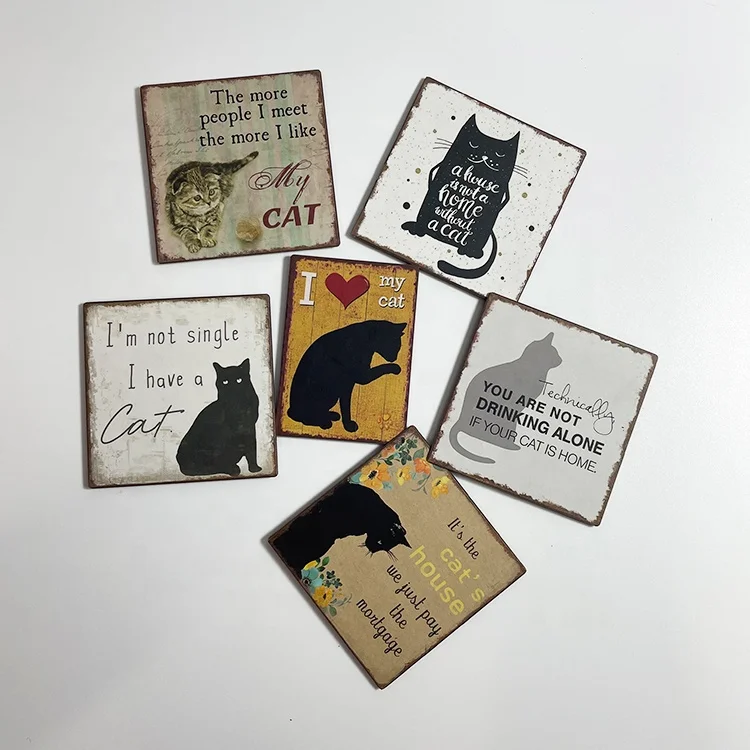 Cat fridge magnets refrigerator magnet magnetic souvenirs mini small vintage retro for stainless steel board kitchen car office