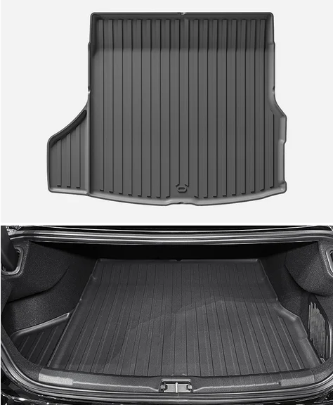 Foot Pad 3D TPE Car Interior Accessories Car Floor Mat Rear Cargo Boot Liner Trunk Mat Waterproof For LYNK&CO 03 2023 Geely