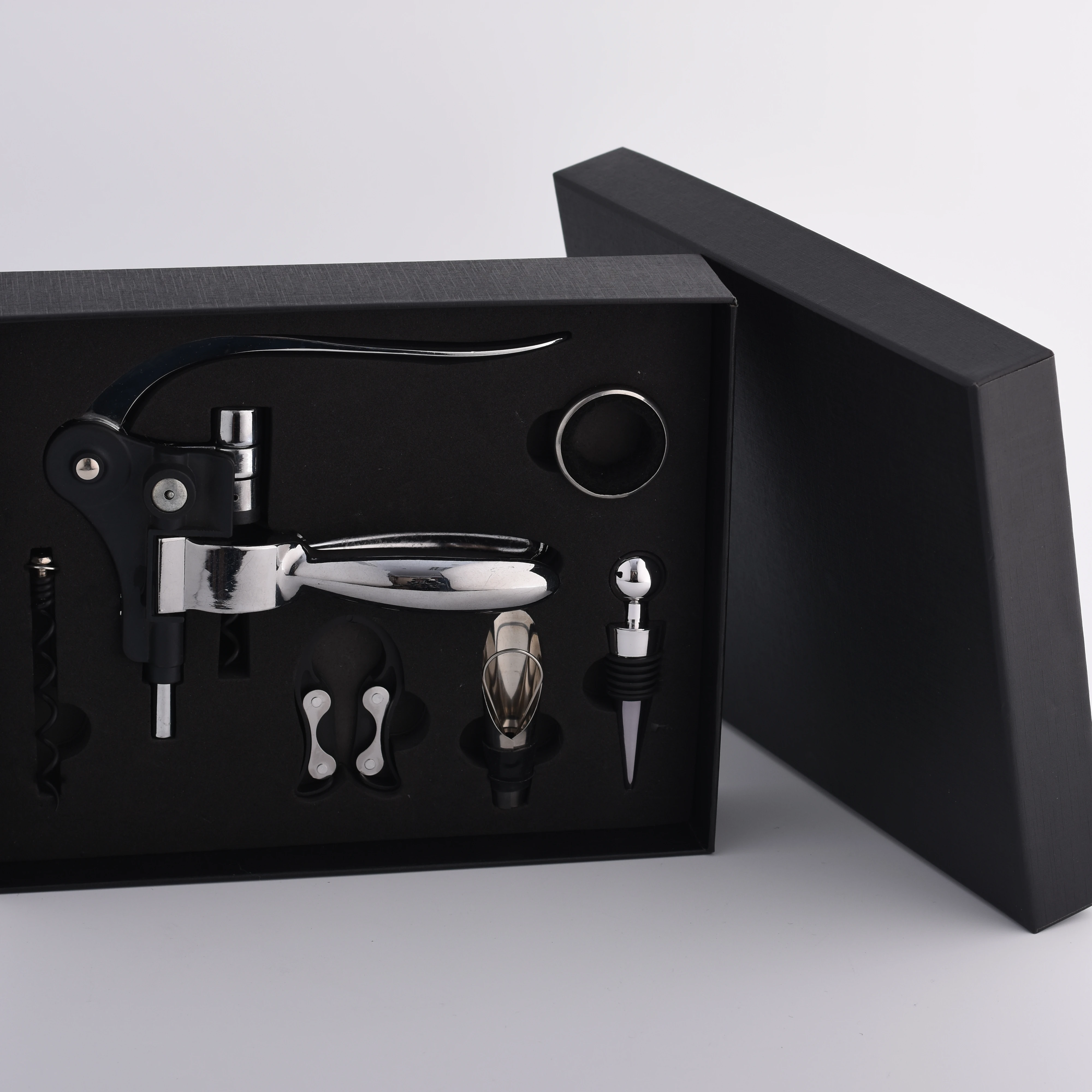 Gift Box Pack Rabbit Wine Opener Wine Corkscrew With Foil cutter and Spiral Worm