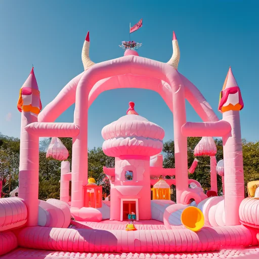 XZ OEM ODM pastel coloured children inflatable mini jumping bouncy castle bouncer ball pit