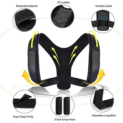 Amazon hot selling Adjustable posture corrector clavicle Shoulder Posture Corrector Back Support