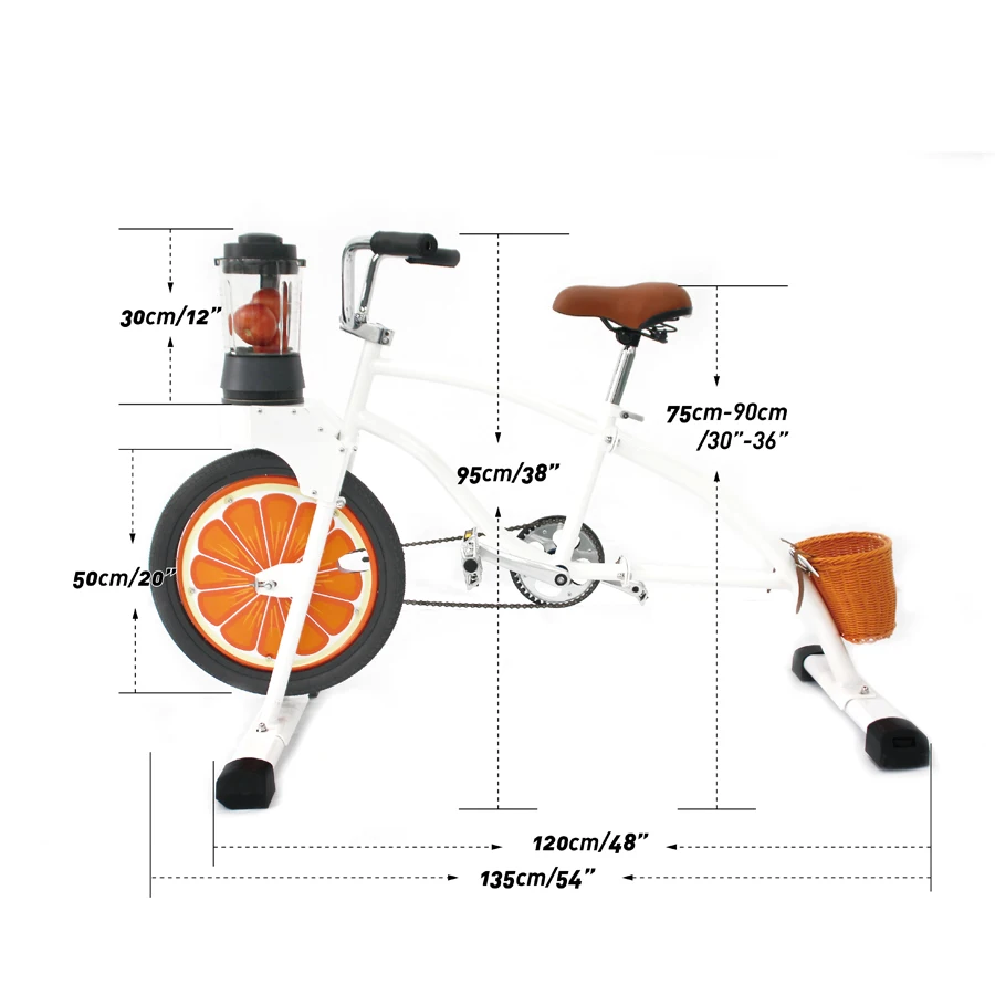 EXI Bicycle Machines Blue Profession Engine Spinning Fixed Gear Party Bicycles With Blender