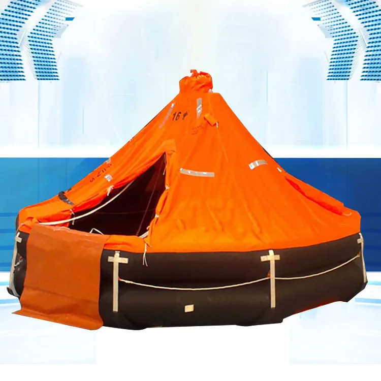 Automatic Inflatable Life Raft with Single-Arm Davit Launching for Boat for Marine Use