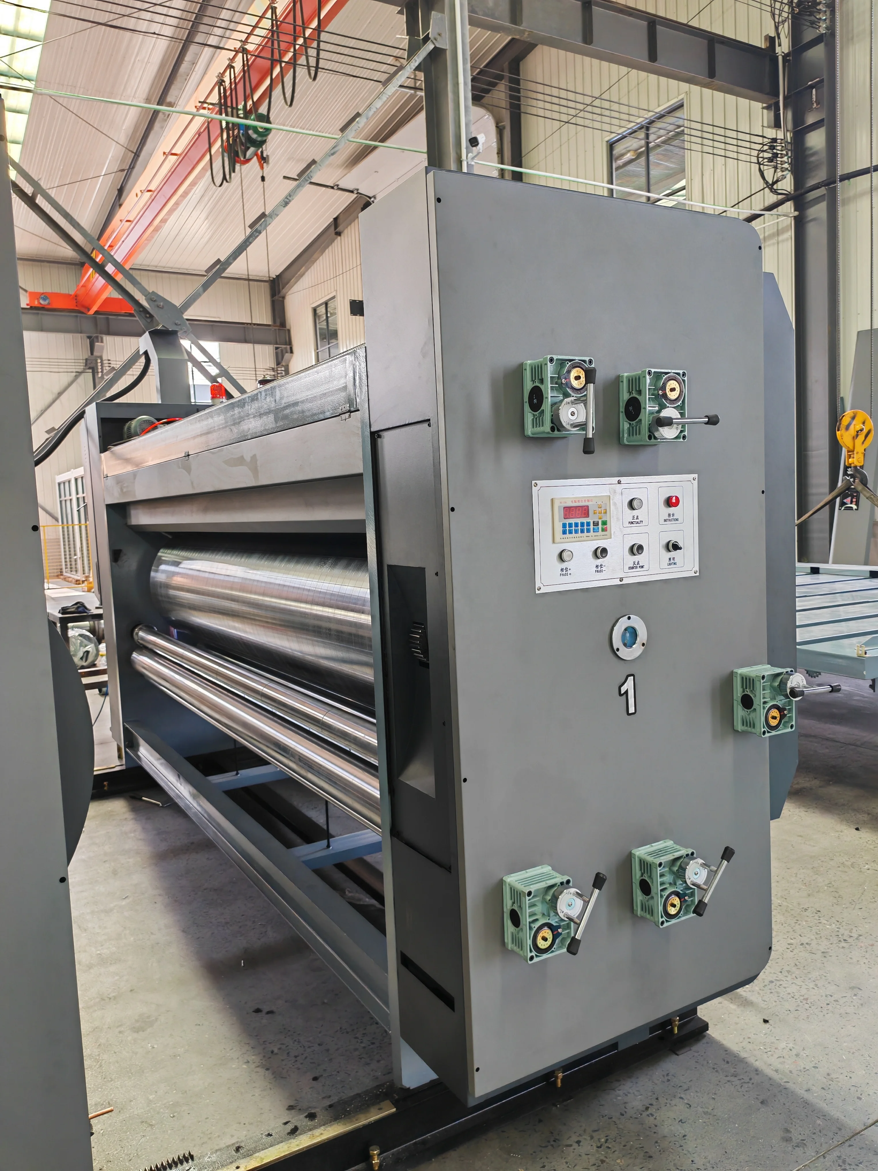 Semi Auto Flexo Printer Rotary die Cutter Corrugated Cardboard Roller Printing Slotting Carton Machine