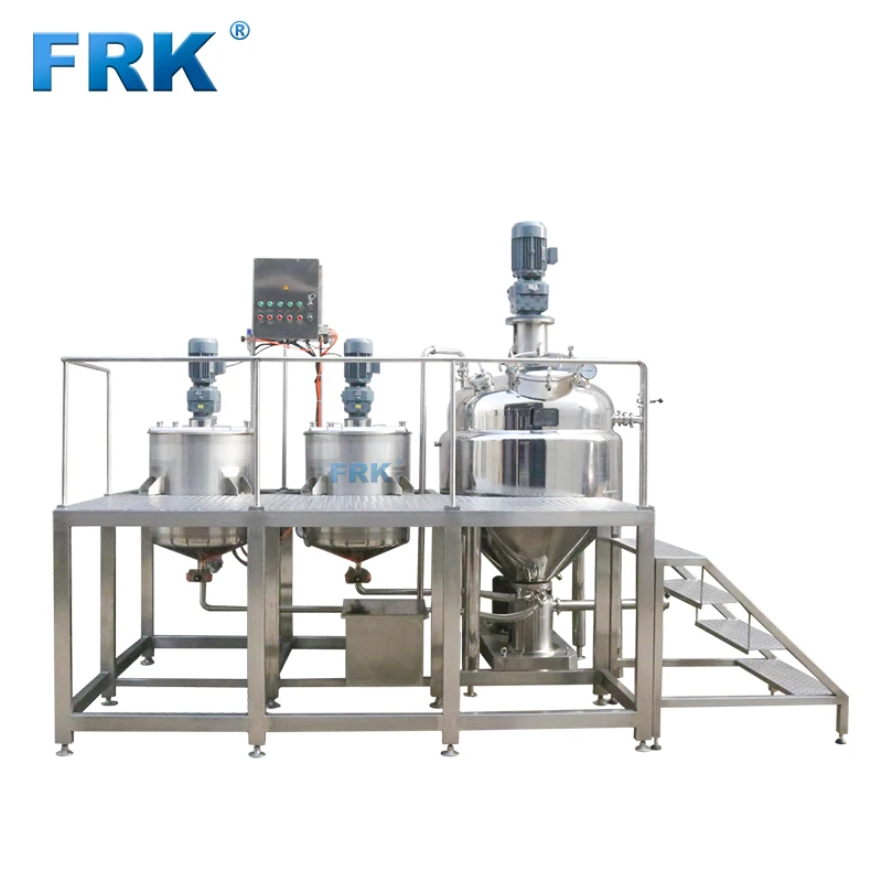 
conical acid inox mixing tank with agitator for syrup milk ice cream 