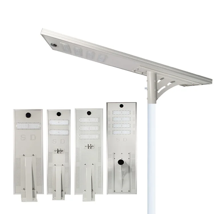 Factory Price IP66 Waterproof Aluminum 30W 40W 50W 60W 80W 100W 120W 130W 200W Integrated All In One Solar Street Light