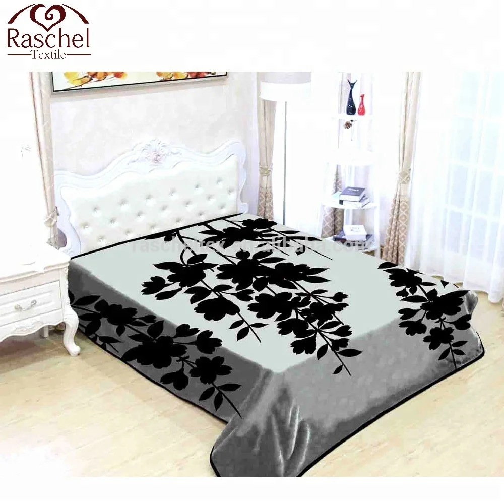 South African style wholesale 100% Polyester  embossed solaron 2ply 5kg  raschel  blanket